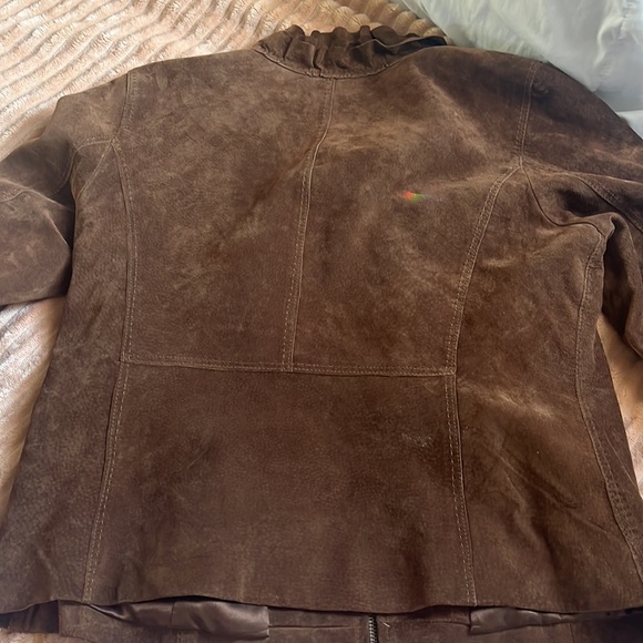 This is a size one leather jacket from Chicos - Picture 3 of 3